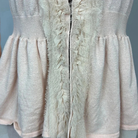 Elle fine knit cotton/rayon sweater with embellishment - Picture 3 of 14